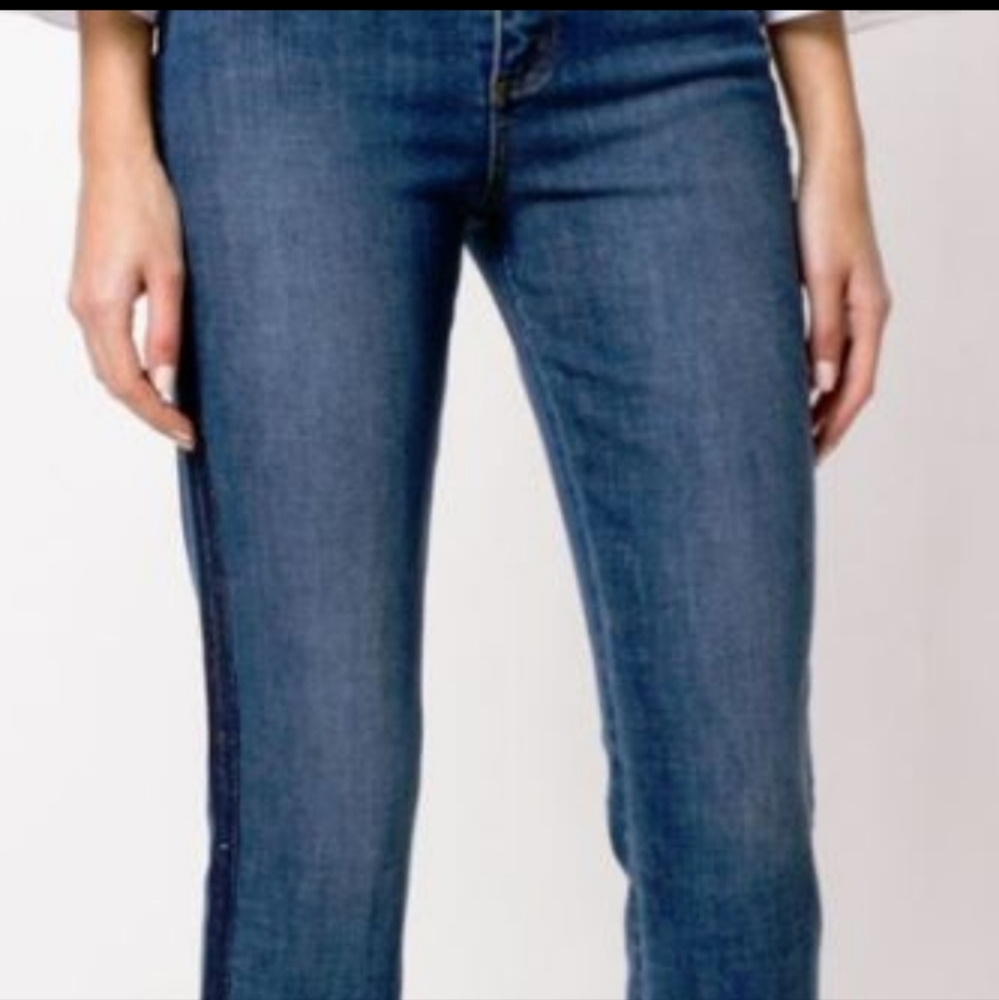 NWT Tory Burch Harley Cropped Jean Rain Wash Sz 23 - Picture 4 of 6